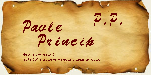 Pavle Princip vizit kartica